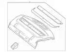2186900401 - Panelling: Trim, Rear Shelf for Mercedes-Benz: CLS400, CLS550, CLS63 AMG, CLS63 AMG S Image