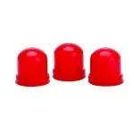 3214 - : LIGHT BULB BOOTS, RED, QTY. 3 for AutoMeter Image