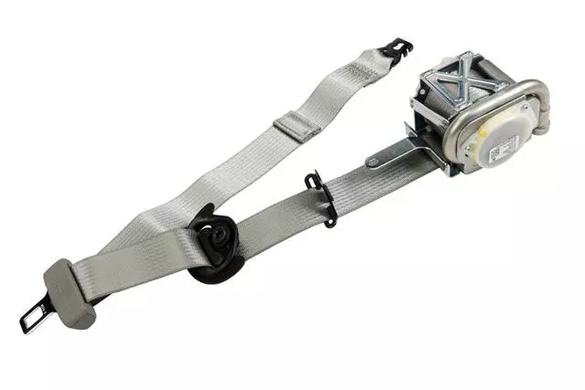 Medium Titanium Passenger Seat Belt with Retractor and Pre-Tensioner - GM (19332713)