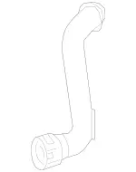 1665001075 - : Upper Hose for Mercedes-Benz Image
