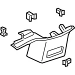 JL1Z4031011CA - Body: Rear Pillar Trim for Lincoln: Navigator Image