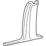 6W1Z5424347BAB - Body: Lower Center Pillar Trim for Lincoln: Town Car Image