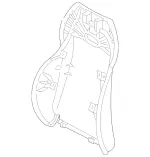 17091012269B51 - Driver Seat: Upholstery Panel for Mercedes-Benz: SLK230, SLK320 Image