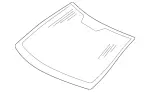 2036700300 - : Windshield for Mercedes-Benz: C240, C32 AMG, C320, C55 AMG Image