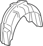 76749JL00A - : Wheelhouse Liner for Infiniti Image