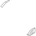 7L7Z78551A47AA - Body: Front Cap for Lincoln: Navigator Image