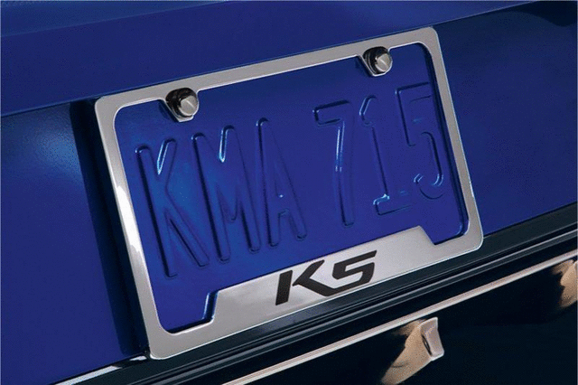 L3F39AM200 - Exterior: License Plate Frame - Chrome for Kia: K5 Image