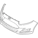 D2BZ17757AC - Body: Bumper Cover for Ford: Fiesta Image