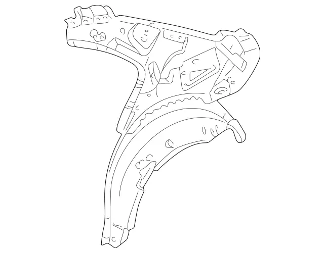 2036308001 - Side Panels: Side Wall for Mercedes-Benz: C230, C280, C32 AMG, C350, C55 AMG Image image