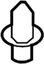 155305033 - Body: Door Trim Panel Clip for Infiniti Image