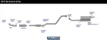 56317 - : Universal Exhaust Resonator and Pipe Assembly 1.910" Inlet (ID) 2" Outlet (OD) for Walker Exhaust Image