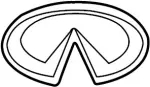 628900J200 - Body: Emblem for Infiniti Image