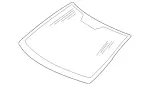 2206704401 - Windows: Windshield for Mercedes-Benz Image