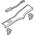 GD9Z5413228EE - Body: Rear Sill Plate for Lincoln: Continental Image