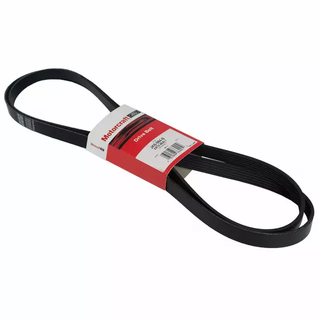 E8TZ8620T - Cooling System: Serpentine Belt for Ford: Bronco, Crown Victoria, F-150, F-250, F-350, Thunderbird | Lincoln: Mark VIII, Town Car | Mercury: Cougar, Grand Marquis Image