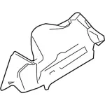 DG1Z5445422BA - Body: Trunk Side Trim for Ford: Taurus Image