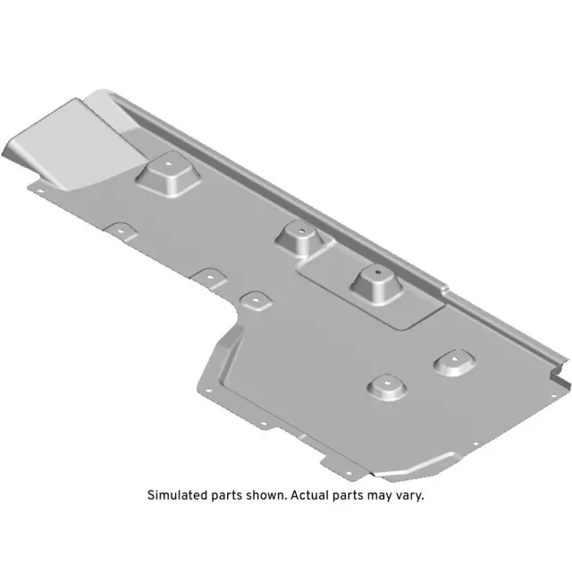 23497849 - : Passenger Side Underbody Front Air Deflector for Cadillac: ATS, CTS Image