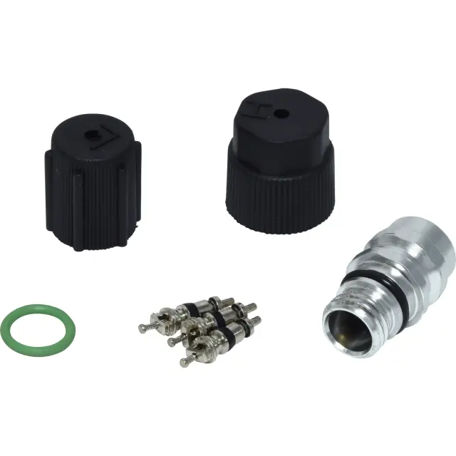 VC2901C - Air Conditioning &amp; Heat: A/C System Valve Core and Cap Kit -- Valve and Cap Kit for UAC Image