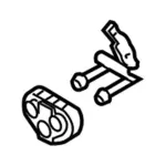 5W1Z5A246AA - Exhaust: Muffler &amp; Pipe Bracket for Lincoln: Town Car Image