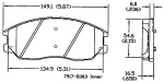 13050812 - : Disc Brake Pad Set for OmniParts Image