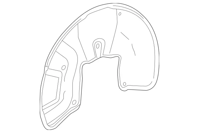 1664210220 - Brake System: Brake Cover Plate for Mercedes-Benz: GL350, GL450, GL550, GL63 AMG, GLE300d, GLE350, GLE400, GLE43 AMG, GLE450 AMG, GLE550e, GLE63 AMG, GLS350d, GLS450, GLS550, GLS63 AMG, ML250, ML350, ML400, ML550, ML63 AMG Image image