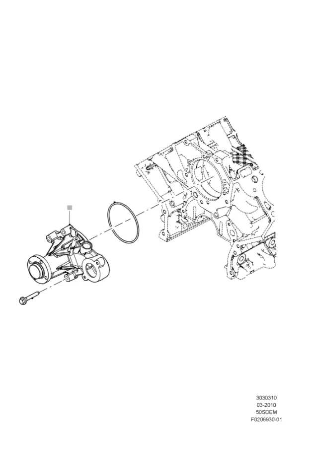 BR3Z8501H - Belts &amp; Cooling: Engine Water Pump for Ford Image