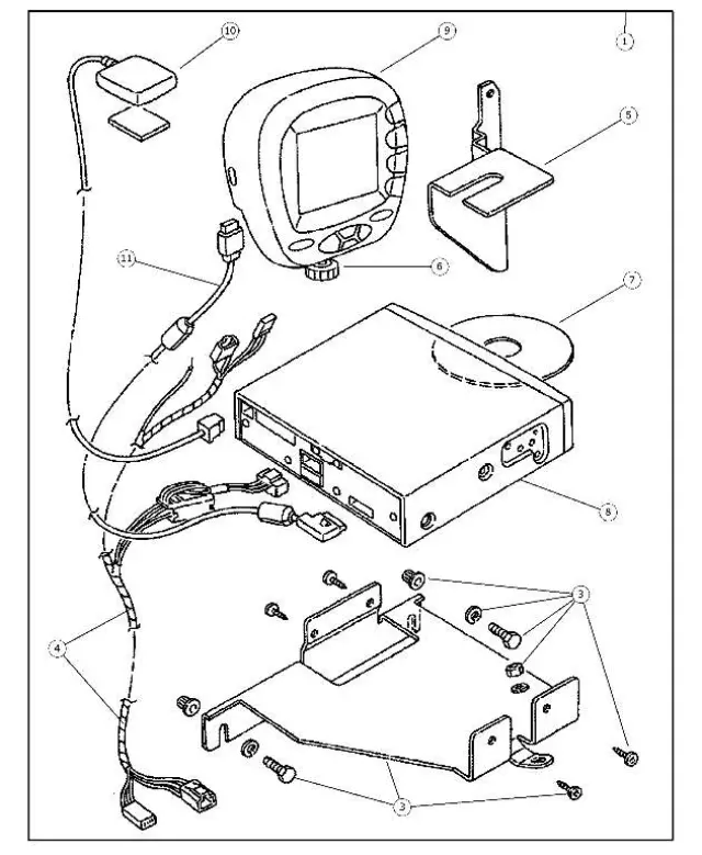 82207572 - : Vehicle Navigation System Install Kit for Mopar Image
