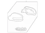 2308100479 - Front Doors: Parts Kit, Housing for Mercedes-Benz Image