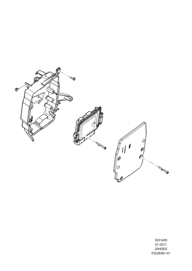 CV6Z12B523C - Engine: Engine Control Module (ECM) Cover for Ford Image