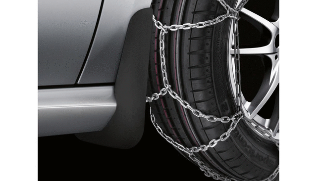 2138900300 - : Mud Flaps - Rear Set - Black - Grained for Mercedes-Benz Image