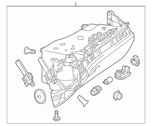 2316802601 - Panelling: Glove Compartment Housing for Mercedes-Benz Image