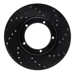 63302001R - : DFC Brake Rotor - Drilled and Slotted - Black for DYNAMIC FRICTION Image