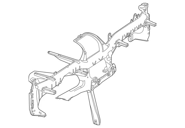 1676808603 - Cowl, Front Panel: Crossmember for Mercedes-Benz: GLE350, GLE450, GLE450e, GLE53 AMG, GLE580, GLE63 AMG S, GLS450, GLS580, GLS63 AMG, Maybach GLS600 Image image