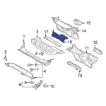 AV6Z9901588A - Body: Upper Insulator for Ford: Escape, Focus, Transit Connect | Lincoln: MKC Image