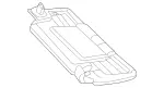 17281024009051 - : Sun Visor, Sliding for Mercedes-Benz Image