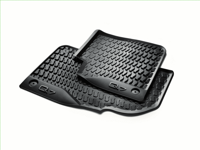 4M1061221041 - : Q7 (2016+) All-Weather Floor Mats Set, Front - Black for Audi: Q7 Image