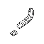 KT4Z17D943B - Body: Inner Bracket for Ford Image