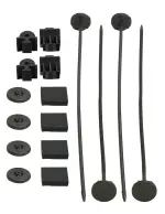 16744 - : Electric Fan Mounting Kit, Plastic Rods, Clips and Mounting Feet for Derale Image