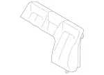 2159200116 - Rear Seat Bench: Padding for Mercedes-Benz: CL500, CL55 AMG Image
