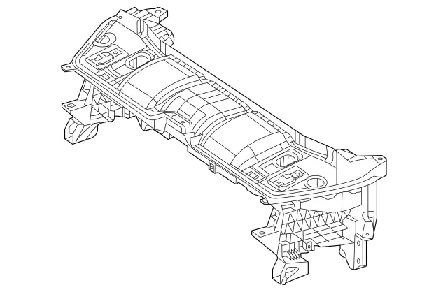 1676209900 - Cowl, Front Panel: Crossmember for Mercedes-Benz: GLE350, GLE450, GLE450e, GLE53 AMG, GLE580, GLE63 AMG S, GLS450, GLS580, GLS63 AMG, Maybach GLS600 Image image