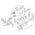 LC3Z5E269B - : Exhaust System Hanger Bracket for Ford: E-350 Super Duty, E-450 Super Duty, F-250 Super Duty, F-350 Super Duty, F-450 Super Duty, F-550 Super Duty Image