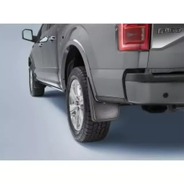 FL3Z16A550DA - : Splash Guards - Molded, Rear Pair, Carbon Black, Without Wheel Lip Molding for Ford: F-150 Image