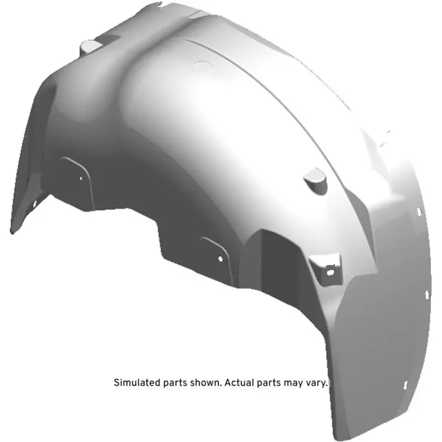 15938668 - : Part# 15938668 Passenger Side Rear Wheelhouse Liner for Cadillac: Escalade ESV, Escalade EXT | Chevrolet: Avalanche, Suburban 1500, Suburban 2500 | GMC: Yukon XL 1500, Yukon XL 2500 Image