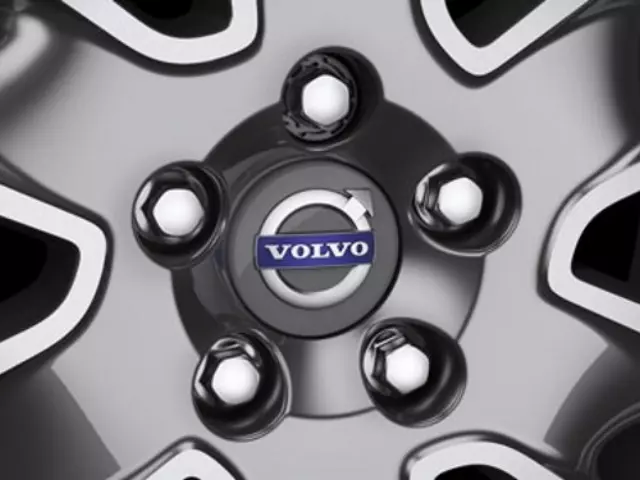 31664348 - : 2017-2020 Volvo Lockable Lug Nut Kit Plastic Caps - Tech Grey matt for Volvo: V90, V90 Cross Country Image