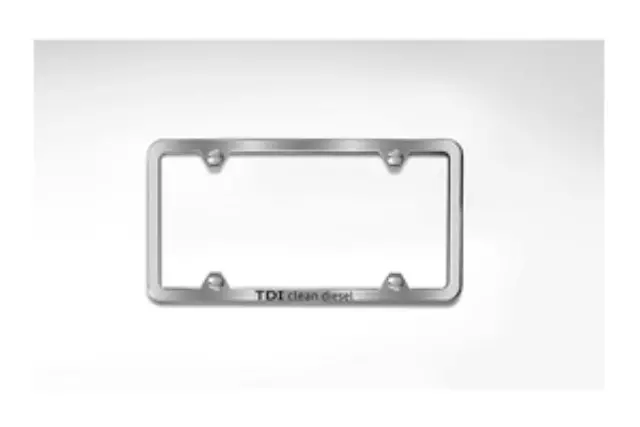 ZAW071801FXZ2 - Exterior: Slimline TDI License Plate Frame for Audi: A3, A3 Quattro, A6 Quattro, A7 Quattro, A8 Quattro, Q5, Q7, S6, S7, S8 Image