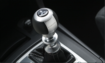 MZ525632EX - Interior: Aluminum/Leather Shift Knob for Mitsubishi: Lancer Image