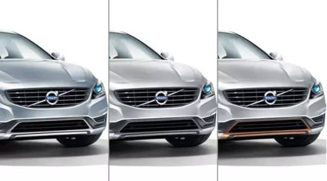 Decor Spoiler - Front Bumper - Silver - Volvo (31408990)