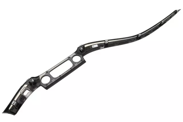 Bright Chrome Film Passenger Side Instrument Panel Lower Trim Plate Applique - GM (23157361)