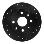 63380023R - : DFC Brake Rotor - Drilled and Slotted - Black for DYNAMIC FRICTION Image