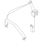 16786033003D53 - Electrical: Seat Belt Assembly for Mercedes-Benz Image